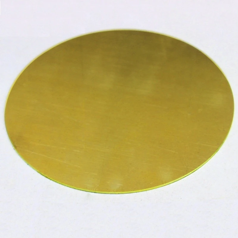 

customized 0.5mm 1mm 1.5mm 2mm 3mm Thickness X 100mm 50mm Diameter round brass sheet brass round plate CNC service