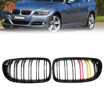 

POSSBAY Front Gloss Black Red Yellow Kidney Grille Grill For BMW 3-Series E90 Sedan 2008/2009/2010/2011 Facelift Car Accessories