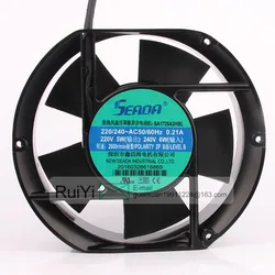 SEADA – moteur asymétrique perche ombré 17CM, 220 V, 240V, pour ventilateur de refroidissement, carte graphique, ventilateur avec 2 broches 