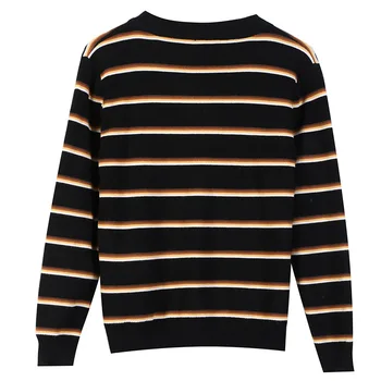 

2020 Fall Winter Women Beaded Sweater Cardigan Casual SIngle Breasted V neck Sequins Striped Knitted Coat Outwear