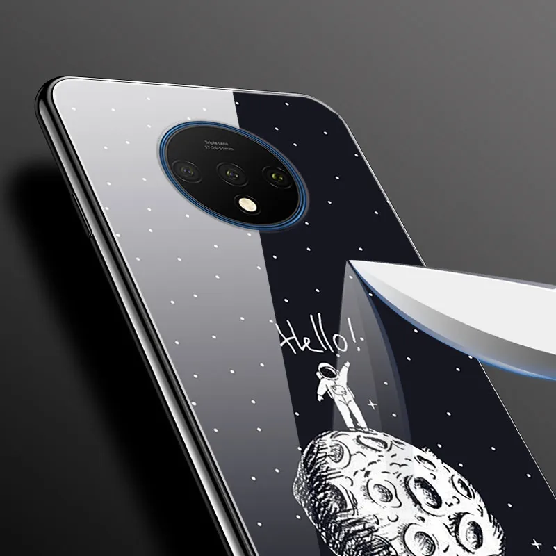 Чехол из закаленного стекла для Oneplus 7 T, чехол для Oneplus 7T One plus 7T 7 T, чехол для Oneplus7T