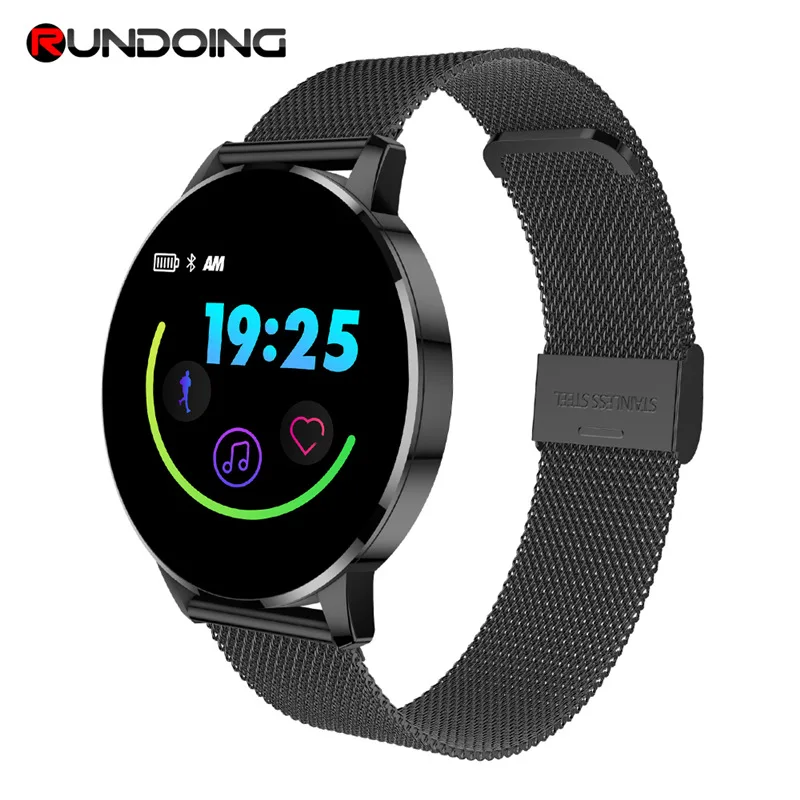 RUNDOING Q8 Advanced 1 3 дюймов цветной экран фитнес трекер Смарт часы монитор сердечного