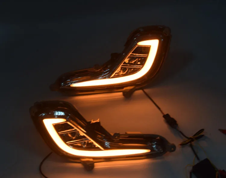 Подходит для 12-13 лет hyundai Accent Light Guide двухцветная дневная ходовая лампа международная версия дневной свет