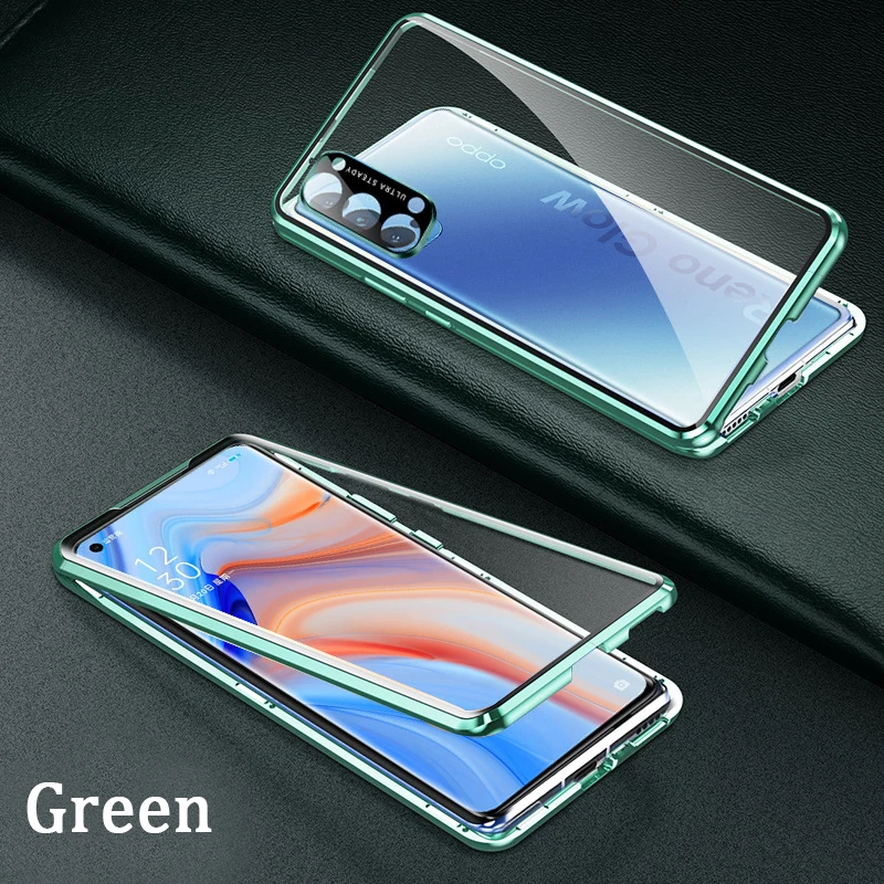 xiaomi leather case handle For Xiaomi Redmi 9 Case Transparent Glass Protective Shell Redmi 9A 9C Cover 360 Magnetic Metal Double-Sided Phone Case phone cases for xiaomi Cases For Xiaomi