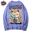 Hoodies, Sweatshirts Black Cat Satanic Fashion Punk Rock men Clothing Gothic Goth Oversized Ladies Satan Tops streetwear ► Photo 1/6