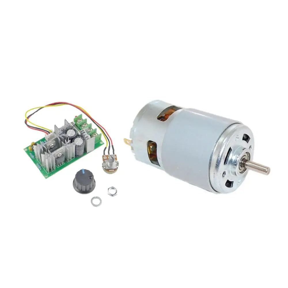 CHANCS мини Электрический мотор 775 AC/DC 12V/24V Шестерни с PWM Регулируемый реверсивный