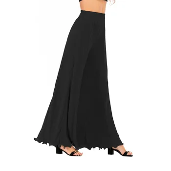 

2020 European and American ladies new YF loose pleated wide leg casual pants 1025