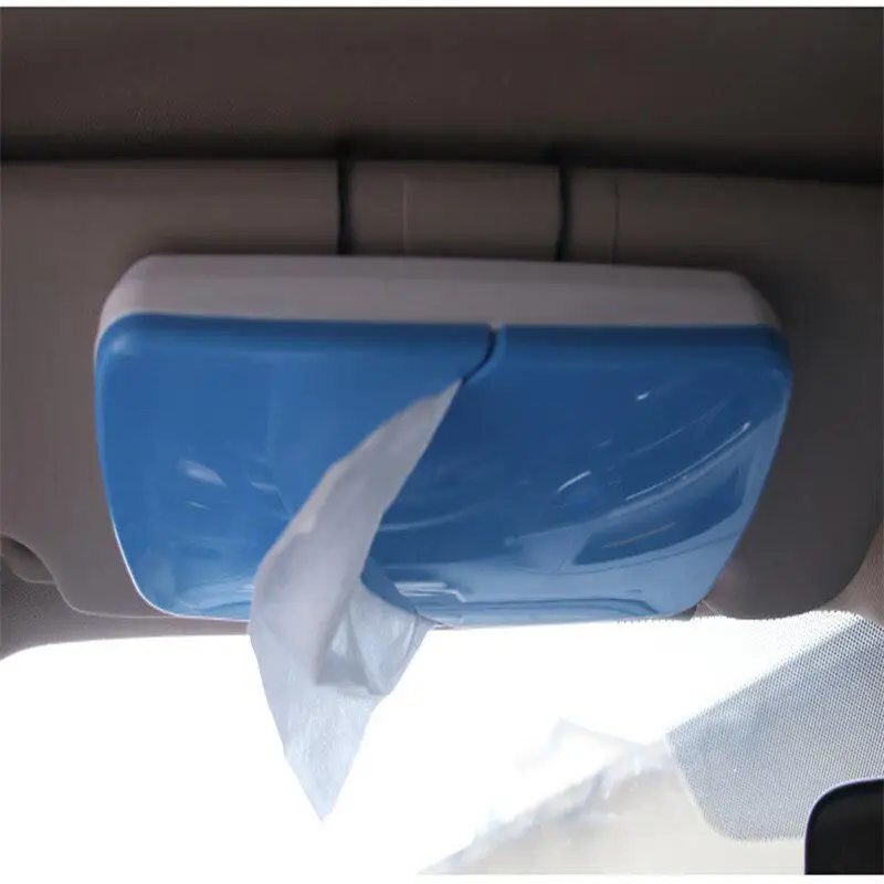 

Car Napkin Tissue Boxes Car Tissue Box Sunshade Clip Sun Visor Car Hanging Tissue Holder Vehicle Slip Organizer Tissue Holder