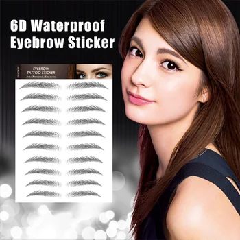 

Wholesale Eyebrow Tattoo Sticker False Eyebrows Waterproof 7 Days Long Lasting 6D Eyebrows Kit Eye Makeup Cosmetics M3