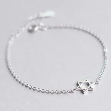 Новинка 925, серебряные MS ножные браслеты с шестиконечной звездой, Модные Винтажные Женские аксессуары для ног, подходят для дам, ювелирные изделия, подарки JL009