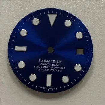 

Blue Luminous Watch Dial for 2836 2824 8215 For Mingzhu Movement Watch Spare Parts