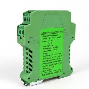 

analog signal 0-10v output 0-5v thermal resistance signal isolator 4-20ma pt100 temperature transmitter