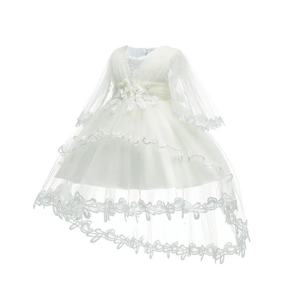Wish Amazon Hot Selling a Year of Age Babies' Dress New Style Europe And America Cute Pink Princess Dress Currently Availab