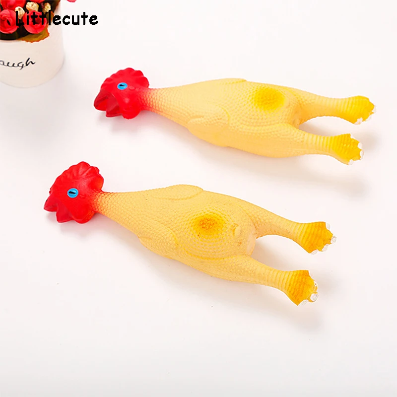 

Screaming Chicken Squeeze Sound Toy Pet Dog Toys Shrilling Decompression Chewing Squeak Vent Chicken Tool Pet Product