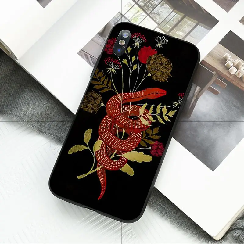 Ruicaica Coral snake animal TPU Silicone Phone Case Cover for Apple iPhone 8 7 6 6S Plus X XS MAX 5 5S SE XR 11 11pro max Cover - Color: A16