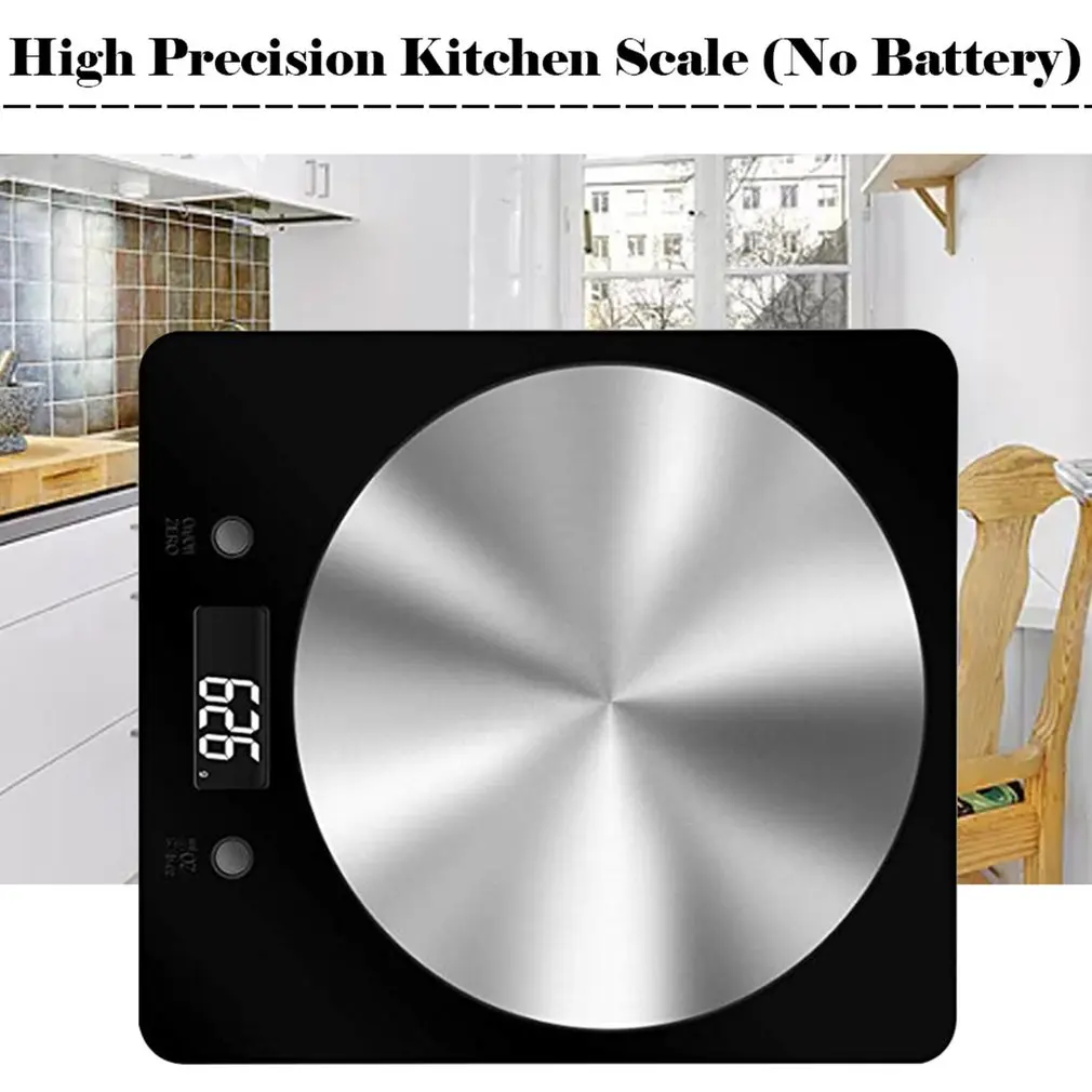 Digital Kitchen Scale Stainless Steel Electronic Food Scale With Large Platform And Lcd Display For Kitchen School Office