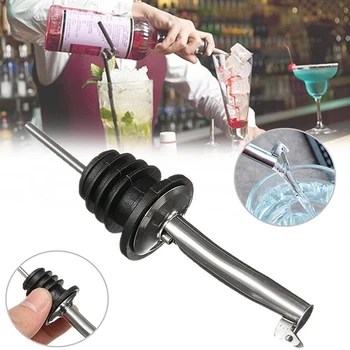 

3pcs Stainless Steel Wine Pourer With Lid Environmental Protection Pour Spout Cocktail Shaker Wine Oil Bottle Pourer Barware