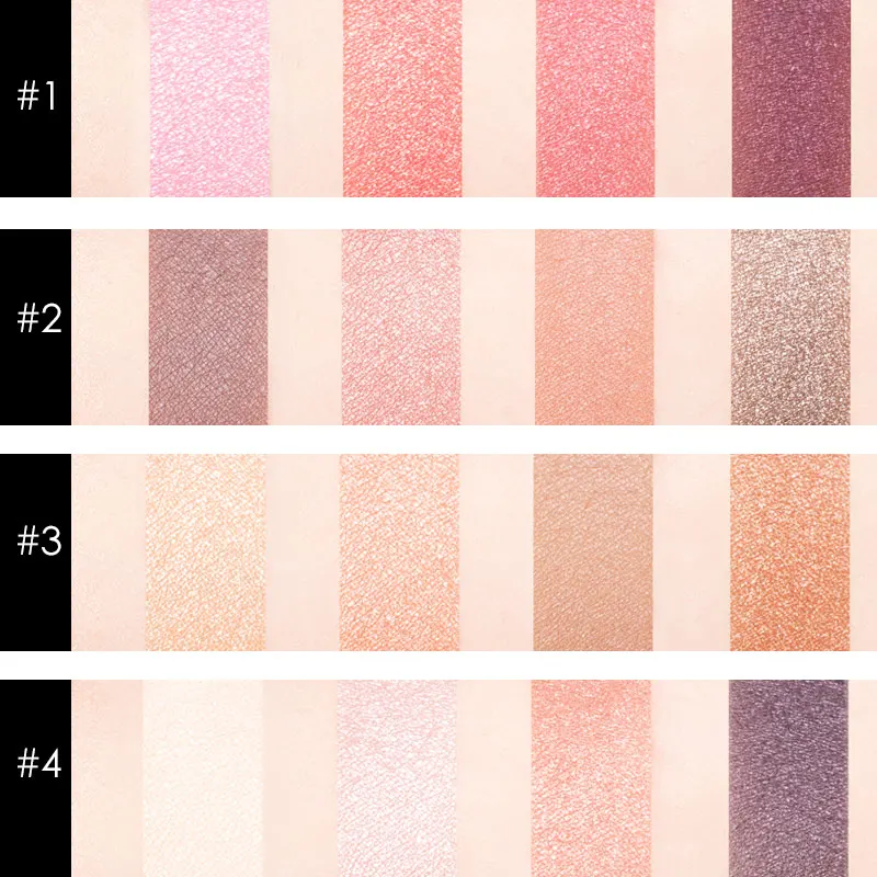 STAGENIUS 4 colors Glitter Eyeshadow Natural Professional High Pigment Long Lasting Eye Shadow Palette New Year Eye Makeup