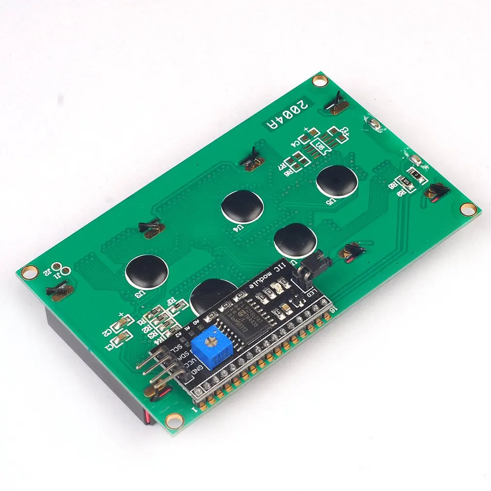 Iic/I2C 2004 ЖК-модуль желто-зеленый экран предоставляет файл библиотеки правка макетной платы Dlp оптический дисплей модуль