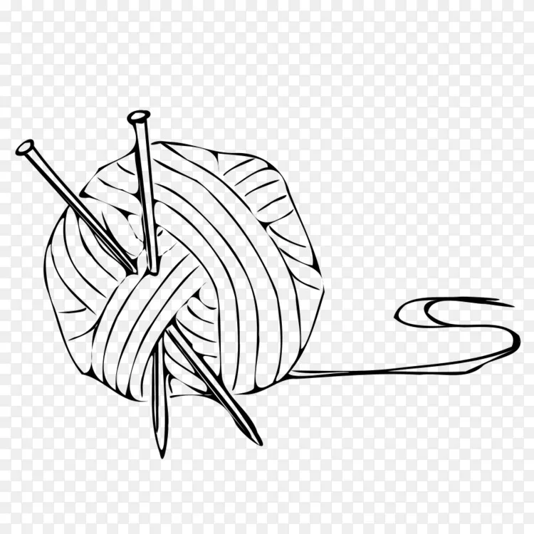 纱线毛线编织剪贴画