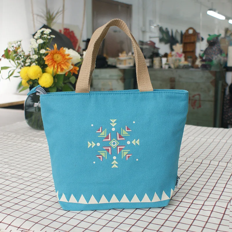 

Recruitment Agent-Style Printed Casual Canvas Zipper Hand Dance Storgage Bag Students Review Bag a Generation of Fat