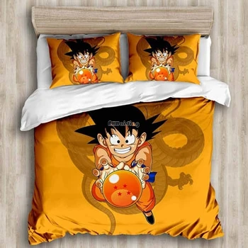 

Dragon Ball Super 3d Bedding Set Son Goten Vegeta IV Super Saiyan Cartoon Character Print Bed Linen Duvet Cover Set Pillow Case