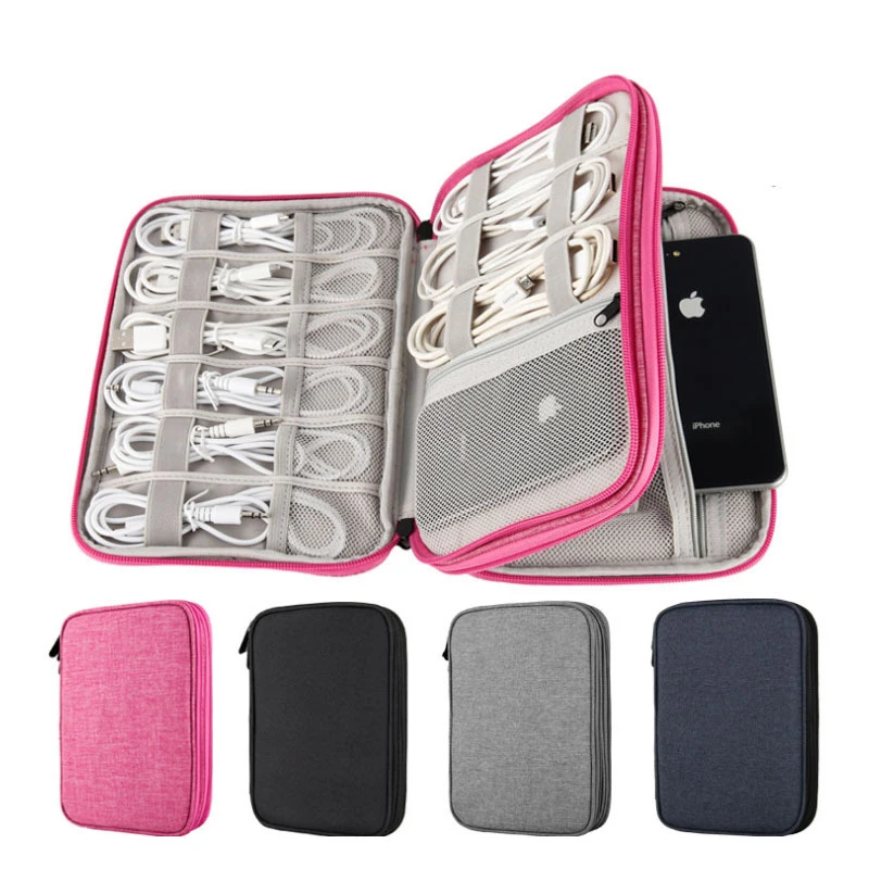 

TUUTH Digital Storage Bag Travel Cable Organizer Charger Data Cable USB Cosmetics Multi-function Electronics Accessories