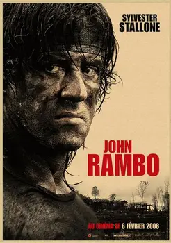 

More style First blood Rambo classic Movie Art Film Print Silk Poster Home Wall Decor 24x36inch