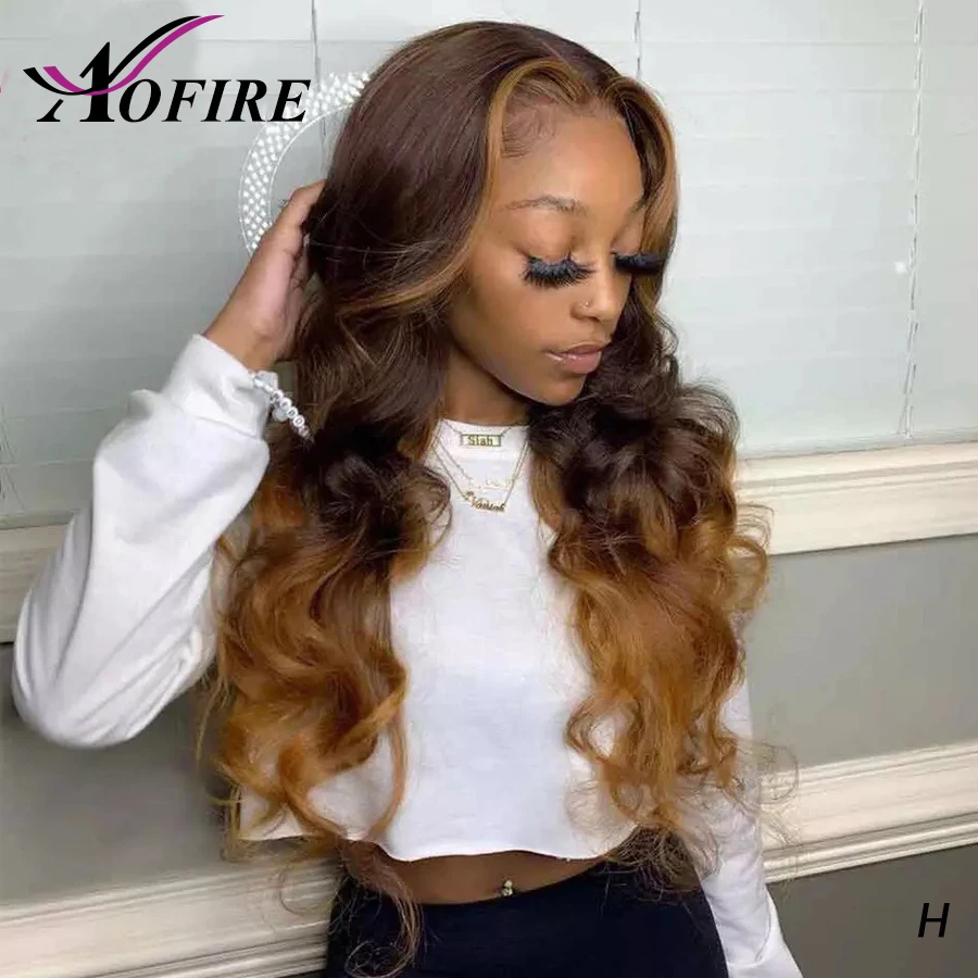

Ombre Honey Blonde Deep Part 13x6 Body Wave Lace Front Human Hair Wig Preplucked With Baby Hair Brazilian Remy Wig 130% Density