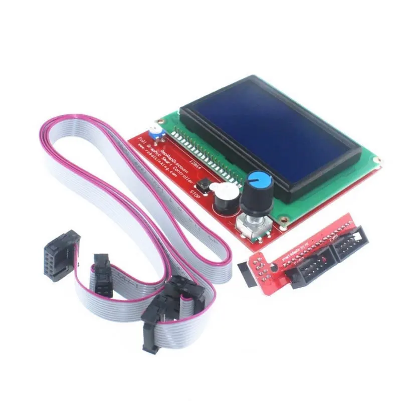 LCD12864-Controller-Switch-Board-2-piece-30cm-Cable-LCD-Control-Panel-3D-Printer-Electric-Magic-Controller (4)