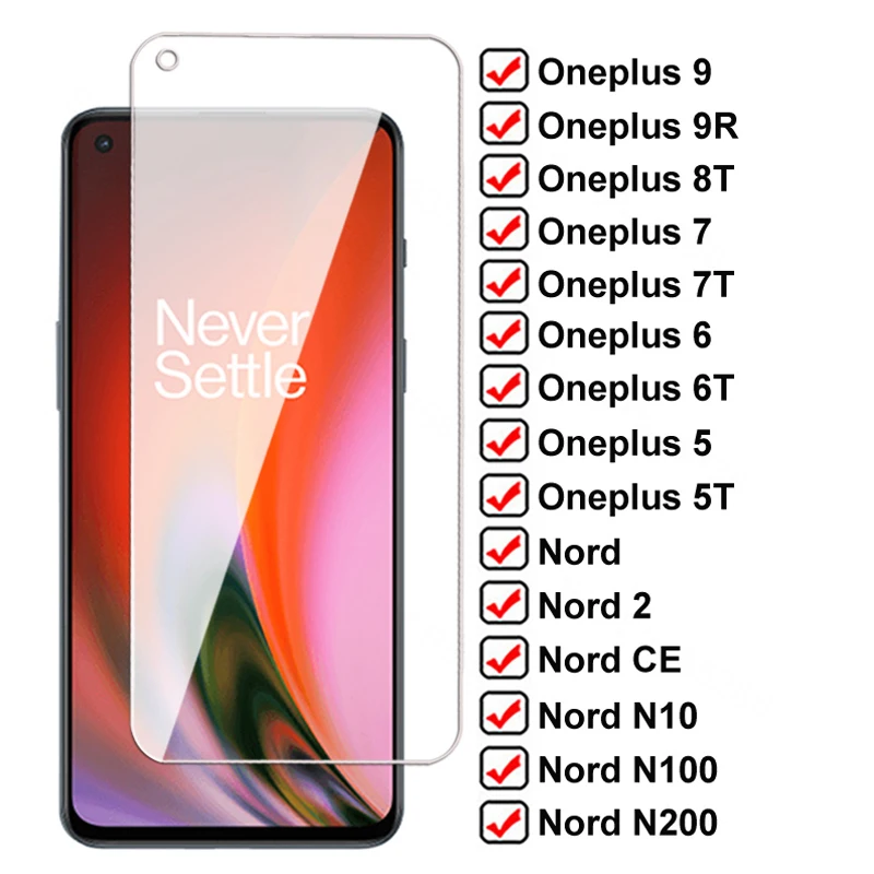 9D Safety Tempered Glass For Oneplus 9 9R 9E 8T 7 7T 6 6T 5 5T Screen Protector Nord 2 CE N10 N100 N200 5G Protective Glas Film | Мобильные