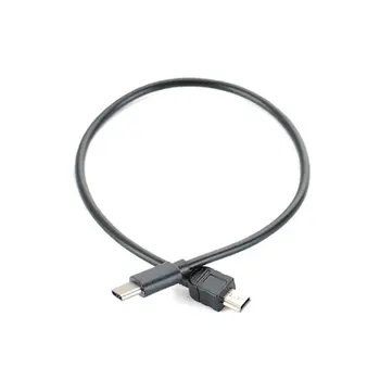 

30CM Portable Size Mini USB 5PIN Male to USB-C 3.1 Type C Male Data Adapter Cable Cord Converter Cable for Laptop