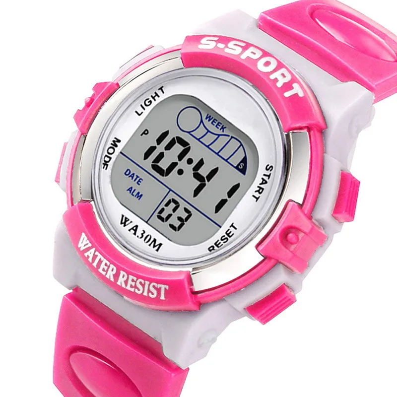 

Waterproof Children Boys Digital LED Sports Watch Kids Alarm Date Watch Gift Kids New Arrival Freeshipping Hot Sale