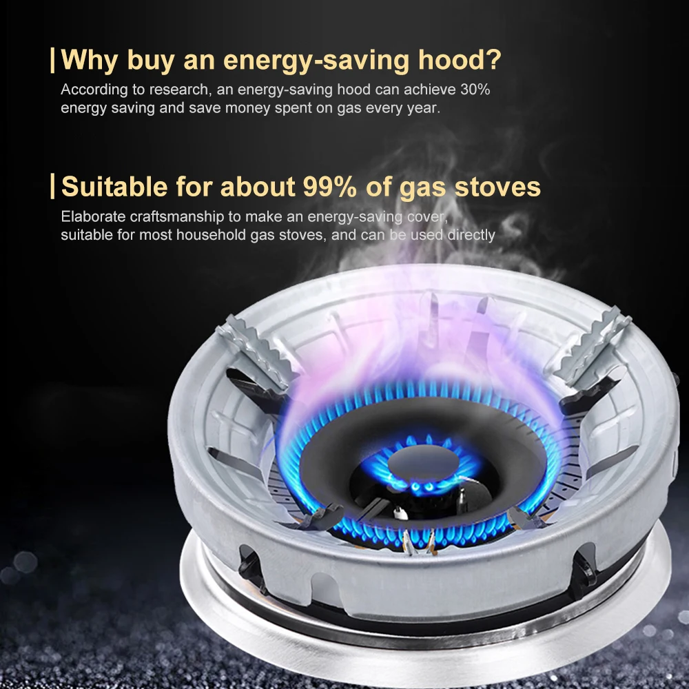 Support de protection anti-vent pour cuisinière à gaz, couvercle d'économie  d'énergie, support de protection contre le vent, disque de réflexion du  feu, couverture de cuisinière de cuisine - AliExpress