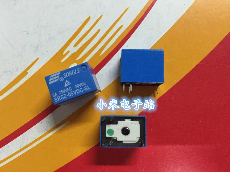 

SRSZ-05VDC-SL SRSZ-05VDC-SH Songle relay 5 feet 3A 250V HK4101F