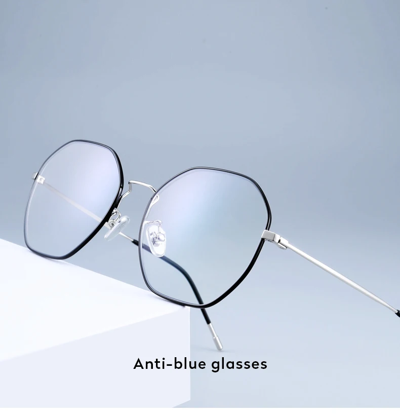 

PULAIS Round frame Women Men optical myopia Goggles Eyewear Male Computer Eyeglasses Famale anti Blue Light Glasses brand 5028