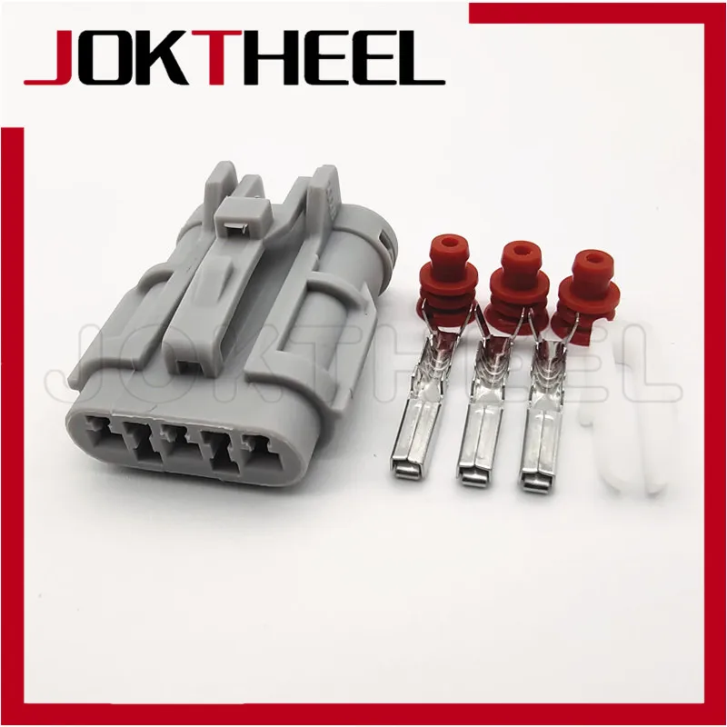 1 20 sets gray KET SWP 3 pin way female Sealed engine power electrical waterproof plug auto wire