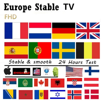 

World IPTV m3u FULL HD 1 Year for Spain portugal Germany Arabic italain dutch Nordic Iptv m3u for Smart TV box no app include