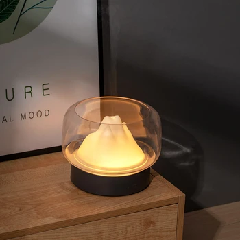 

400ml Mountain View Aroma Diffuser Ultrasonic Air Humidifier with 7 Colors LED Night Lights Mist Maker Desktop Air Purifier home