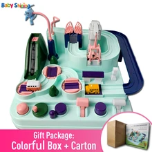 Best Offers Baby Shining Education Railcar Toy Eco-friendly Baby Adventure Toy Track Car Macaron Color Table Games Boy and Girl Puzzle Toys Best Offers Baby Shining Education Railcar Toy Eco-friendly Baby Adventure Toy Track Car Macaron Color Table Games Boy and Girl Puzzle Toys