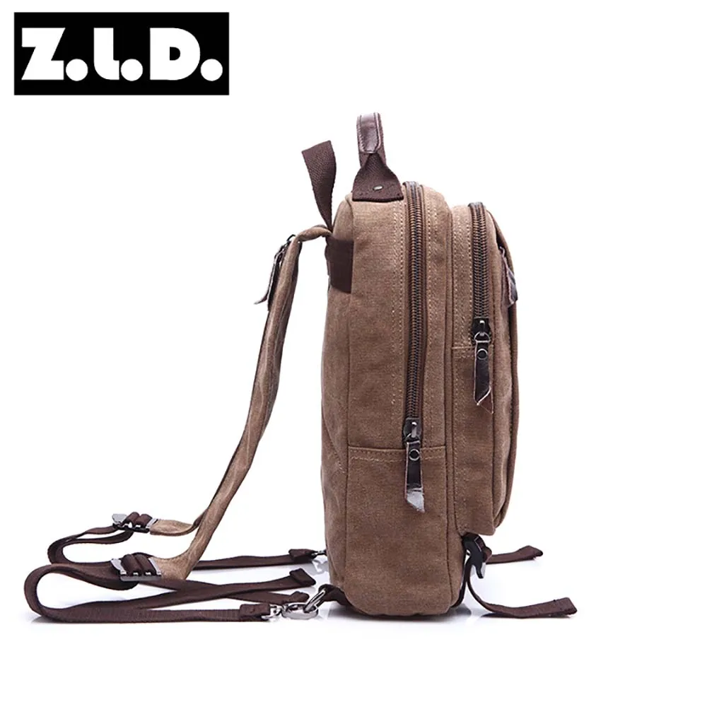 Backpack Men's Square Style Double Shoulder Bag Package