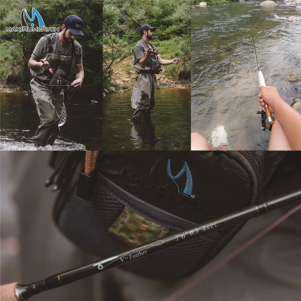 Maximumcatch 6ft 7.6ft 1/2/3 WT Fly Fishing Rod Kit Combo Small Stream  Creek Fly Fishing Rod with Reel&Line&Backing line&Flies|rod combo|fly rod  combofly reel combo - AliExpress