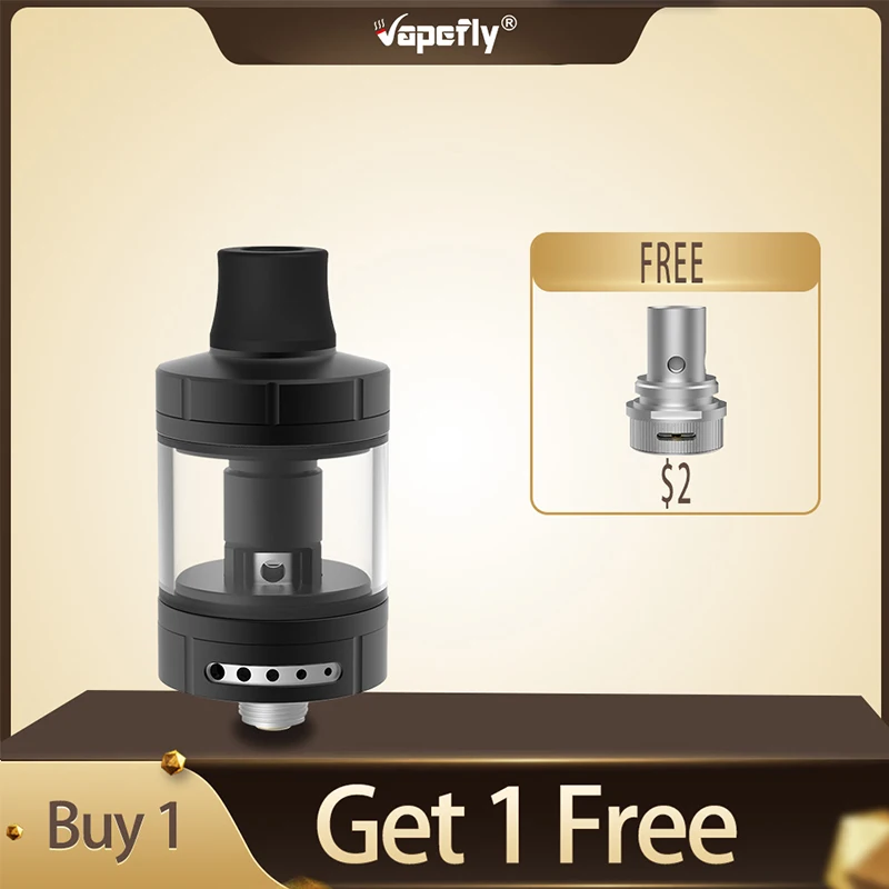 

Original Vapefly Nicolas MTL Sub Ohm Tank 3ml capacity MTL atomizer with a extra air hole for different mod and different vapor