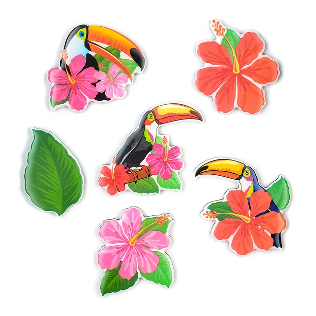 MORCART Home decoration Fridge Magnets Cartoon model Flamingo Whiteboard Refrigerators Magnetic Cute animal Gifts Sticker Toy ToucanT