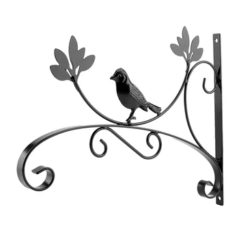 

Iron Wall Hanging Bracket Plant Hanger Flower Pot Hook For Home Garden Decor Fit For Bird Feeders Plant Basket Wind Chimes