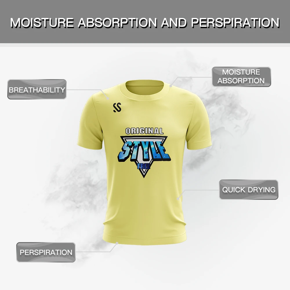 Custom T-shirt For Men/Youth Sportwear Print Name Number Sports Training Short Sleeve Tee-shirt