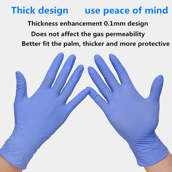 

100pcs disposable latex rubber gloves household cleaning experiment catering gloves universal left and right hand