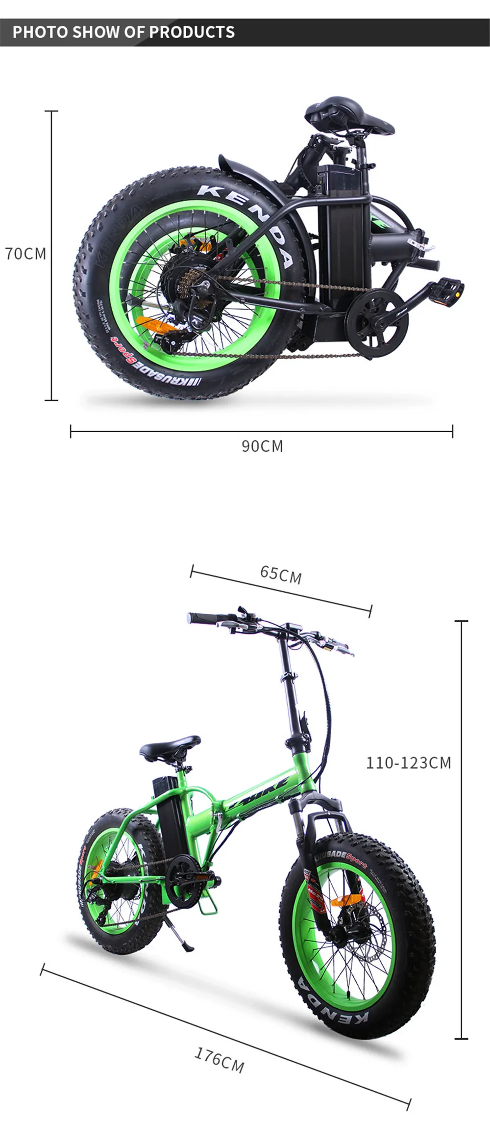 EZBIKE Европейский склад 2-колесный скутер с толстыми покрышками 500 ваттовый мотовелосипед с 48 V 10.4ah съемный Батарея для электрический велосипед для взрослых цикла