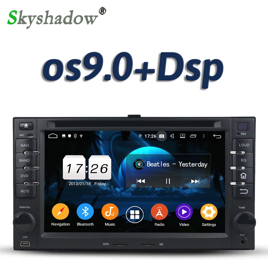 DSP Android 10 2 Гб ОЗУ 16 4 ядра BT 5 0 Wifi GPS автомобильный DVD плеер Радио для kia Cerato Sportage CEED
