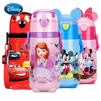 

Disney cartoon children's mug with straw kindergarten baby stainless steel cup men and women students shatter-resistant kettle
